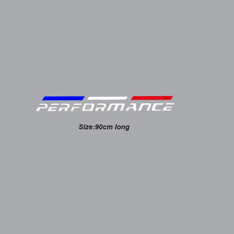 "Performance" Car Front Sticker, Sport Racing Vinyl Decal – Aggressive Hood Windshield Bumper Graphic – Universal Fit for Cars Trucks SUVs – Weatherproof Auto Tuning Accessory