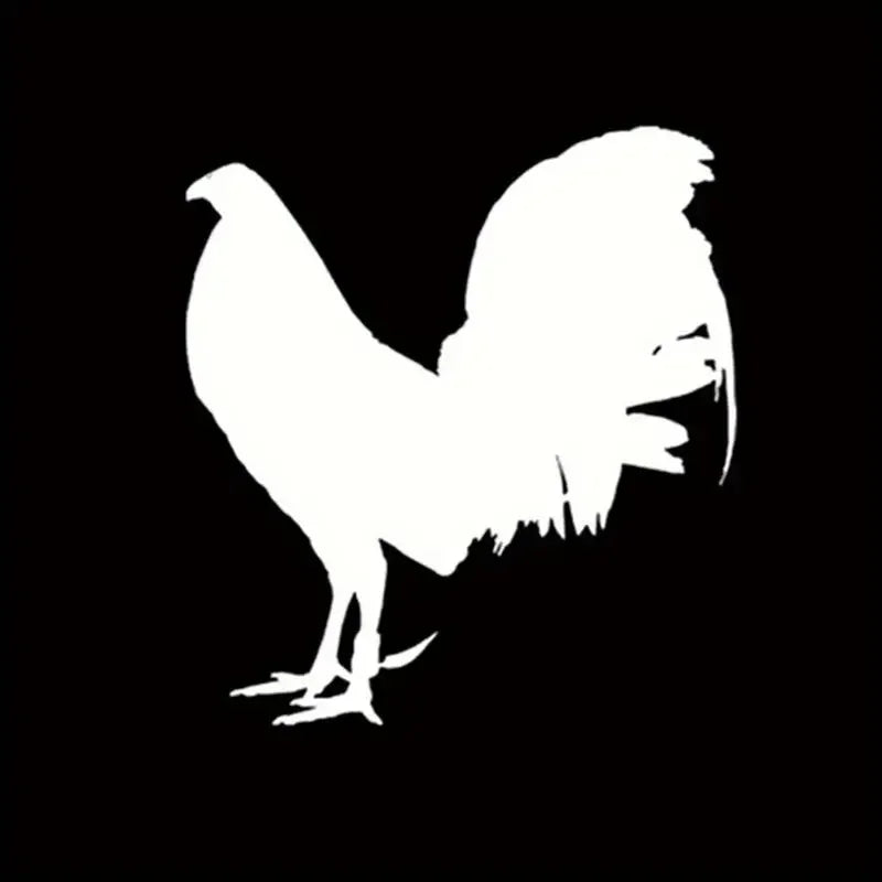 Big Rooster Car Sticker, Funny Vinyl Decal – "Cock of the Walk" Humorous Auto Accessory – Bold Rooster Graphic for Car Window Bumper – Weatherproof Car Styling Sticker for Cars Trucks SUVs