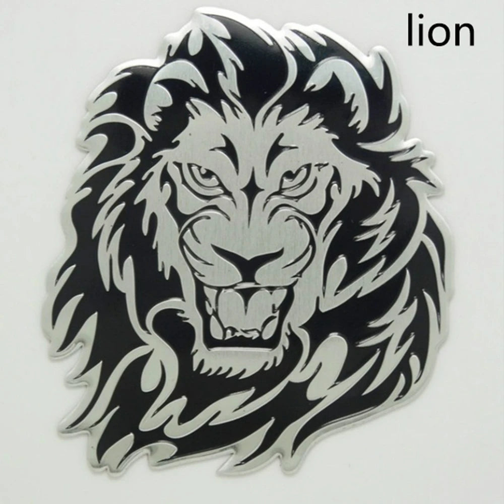 Lion Tiger Eagle Reflective Car Sticker, Wild Animal Power Decal – High Visibility Bumper Safety Mark for Auto Exterior – Predator Series Stickers for Cars Trucks SUVs – Weatherproof Vinyl