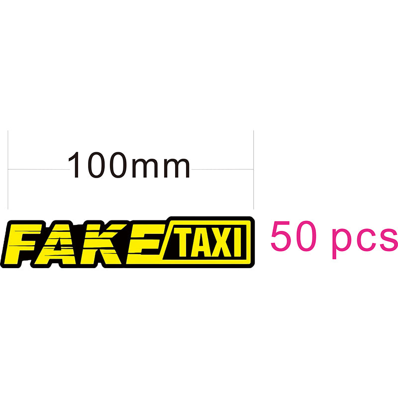 50 Pcs Car Decals Variety Pack – Fun Mix Assorted PVC Stickers to Cover Scratches, Decorate Your Vehicle, Motorcycle, Laptop – Personality DIY Auto Accessories – Each 10cm (4 Inches) – Universal Fit