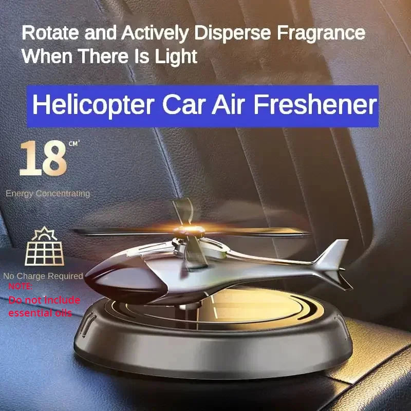 Solar Aircraft Car Decoration Ornament, Spinning Propeller Plane – Solar-Powered Dashboard Decor for Car Interior, Desktop Office Accessory – Gift for Men Women Aviation Lovers
