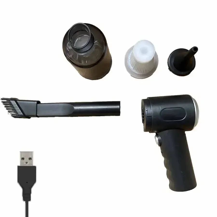 Wireless Car Vacuum Cleaner USB Charging 1200mAh Portable Cleaning Appliance Mini Wet and Dry Vacuum Cleaner Household
