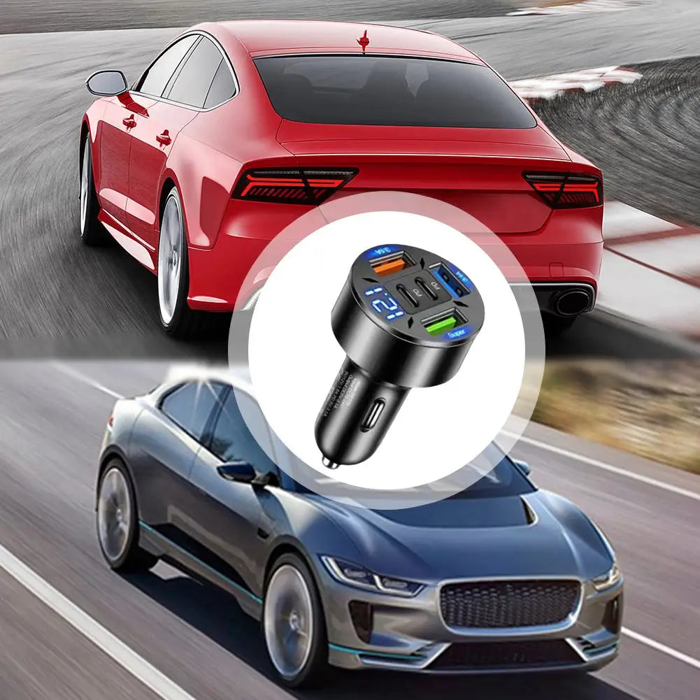 🚗 250W Multi-Port USB Car Charger – Fast Charging Adapter