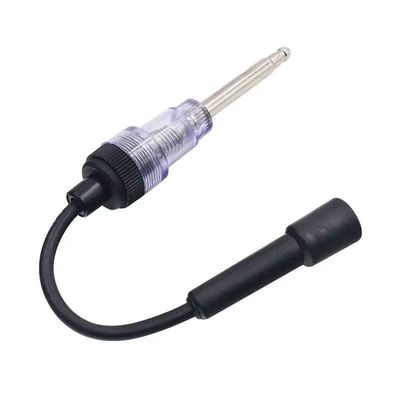 Spark Plug Tester, Automotive Ignition Diagnostic Tool with LED Light – Gas Saver Tool for Cars – Detect Misfires & Improve Fuel Economy – Inline Ignition Tester for Engine Coil, Motorcycle, Lawn Mower – Universal