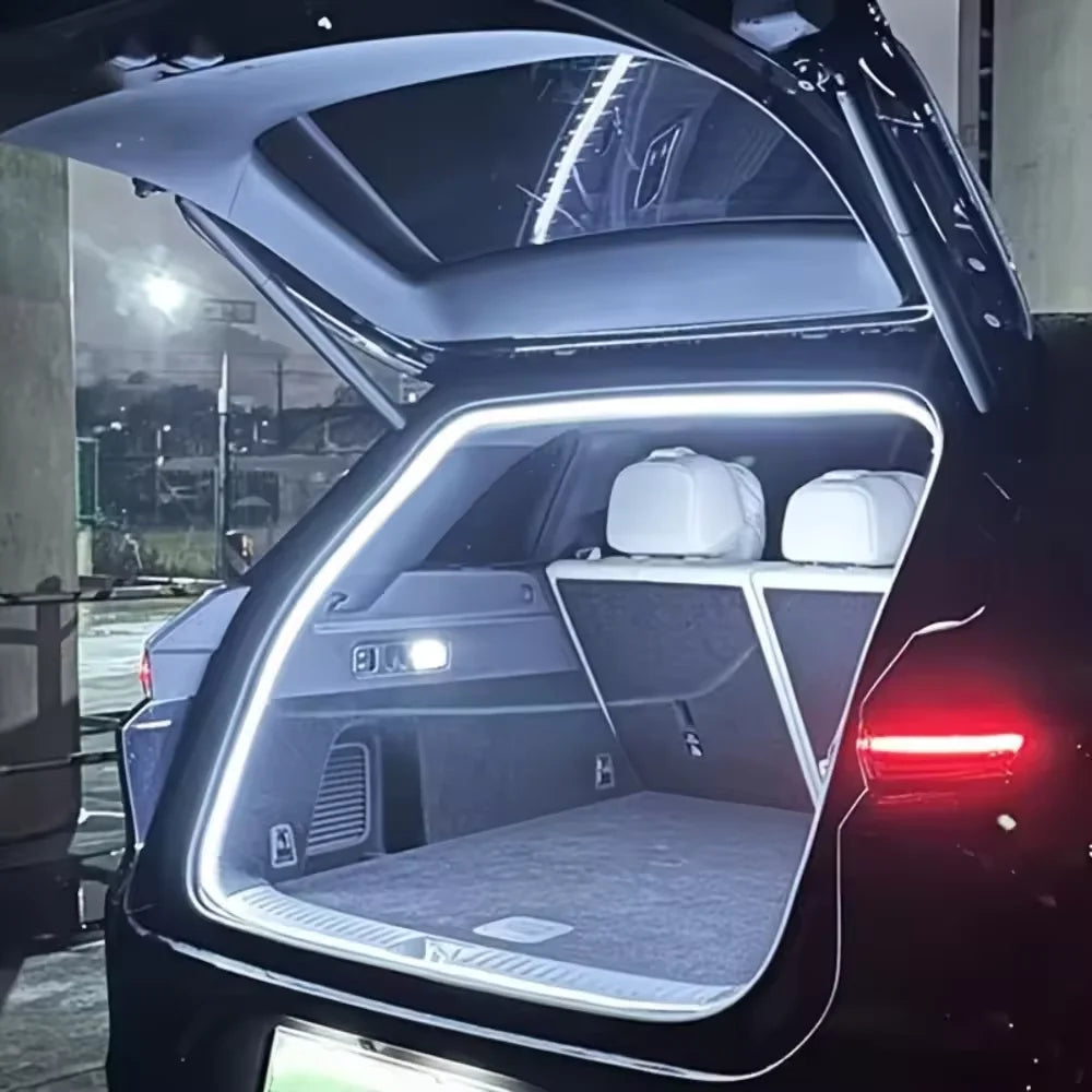 Car Trunk Light LED, High Brightness Ambient Interior Decoration, Wireless Motion Sensor Tailgate Light Strip – Rechargeable, Magnetic, Easy Install for SUV/Truck/Hatchback