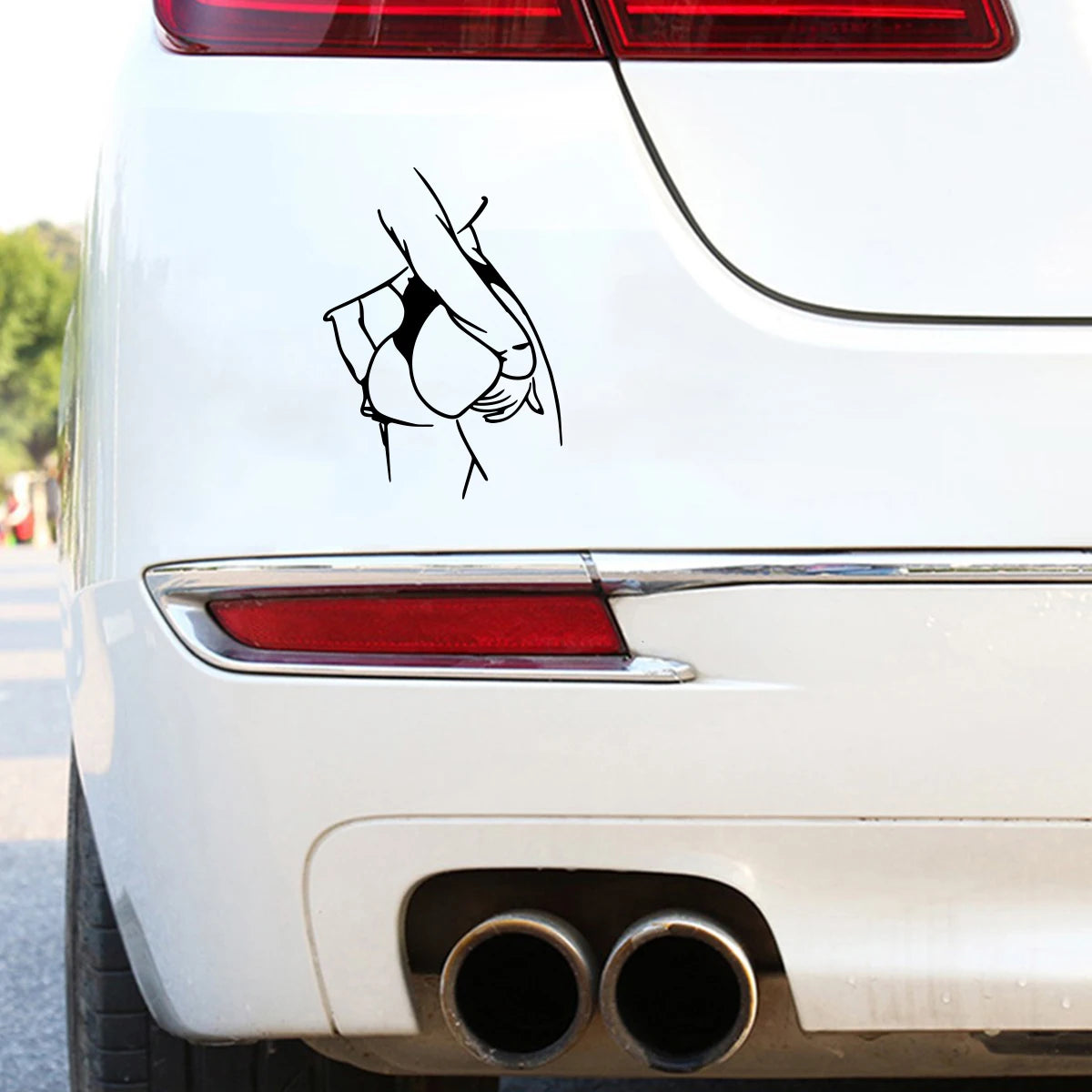 1PC Sexy Girl Car Decal – Funny Vinyl Sticker for Auto Body, Motorcycle, Helmet, or Laptop – Waterproof Novelty Die-Cut Decoration for Trucks, SUVs, JDM Cars – Humorous Vehicle Accessory