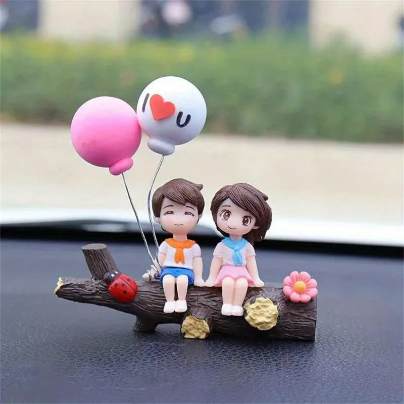 1pc Creative Tree Branch Couple Car Decoration, Fashion Perching Birds Ornament – Unique Dashboard Decor for Car Interior, Stylish Automotive Accessories – Modern Gift for Men Women Couples