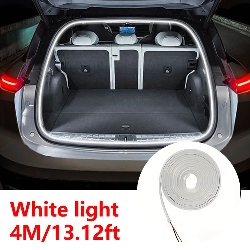 Car Trunk Light LED, High Brightness Ambient Interior Decoration, Wireless Motion Sensor Tailgate Light Strip – Rechargeable, Magnetic, Easy Install for SUV/Truck/Hatchback