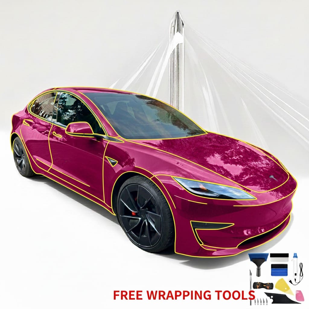 Pre-Cut Clear PPF Sheet (Tesla Model 3)